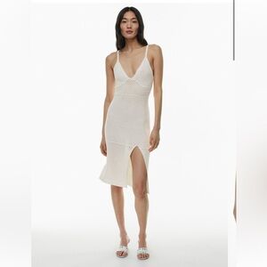 Aritzia Evie Crochet Knit Dress